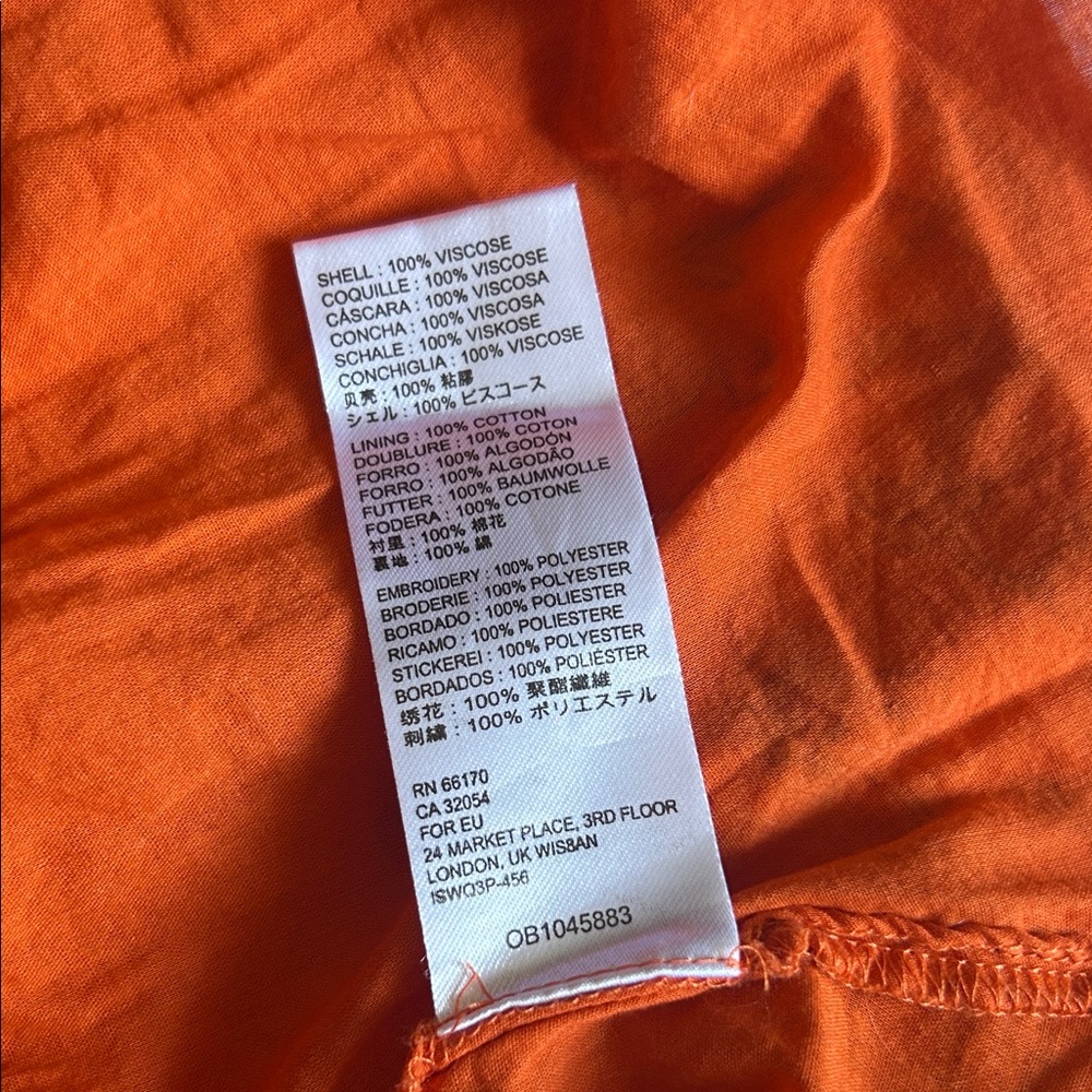 Urban Outfitters Orange Floral Mini Dress - Picture 7 of 10
